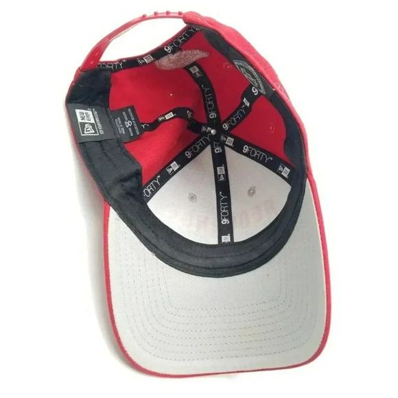 Detroit Red Wings Red / Gray Colorblock NHL New Era 9Forty Snapback Hat OSFA - Picture 6 of 8